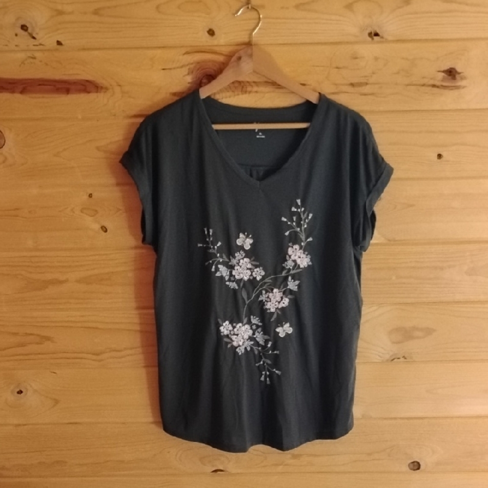 Extra Large Embroidered Top